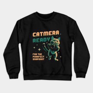 Catmera Ready Photo Cat Crewneck Sweatshirt